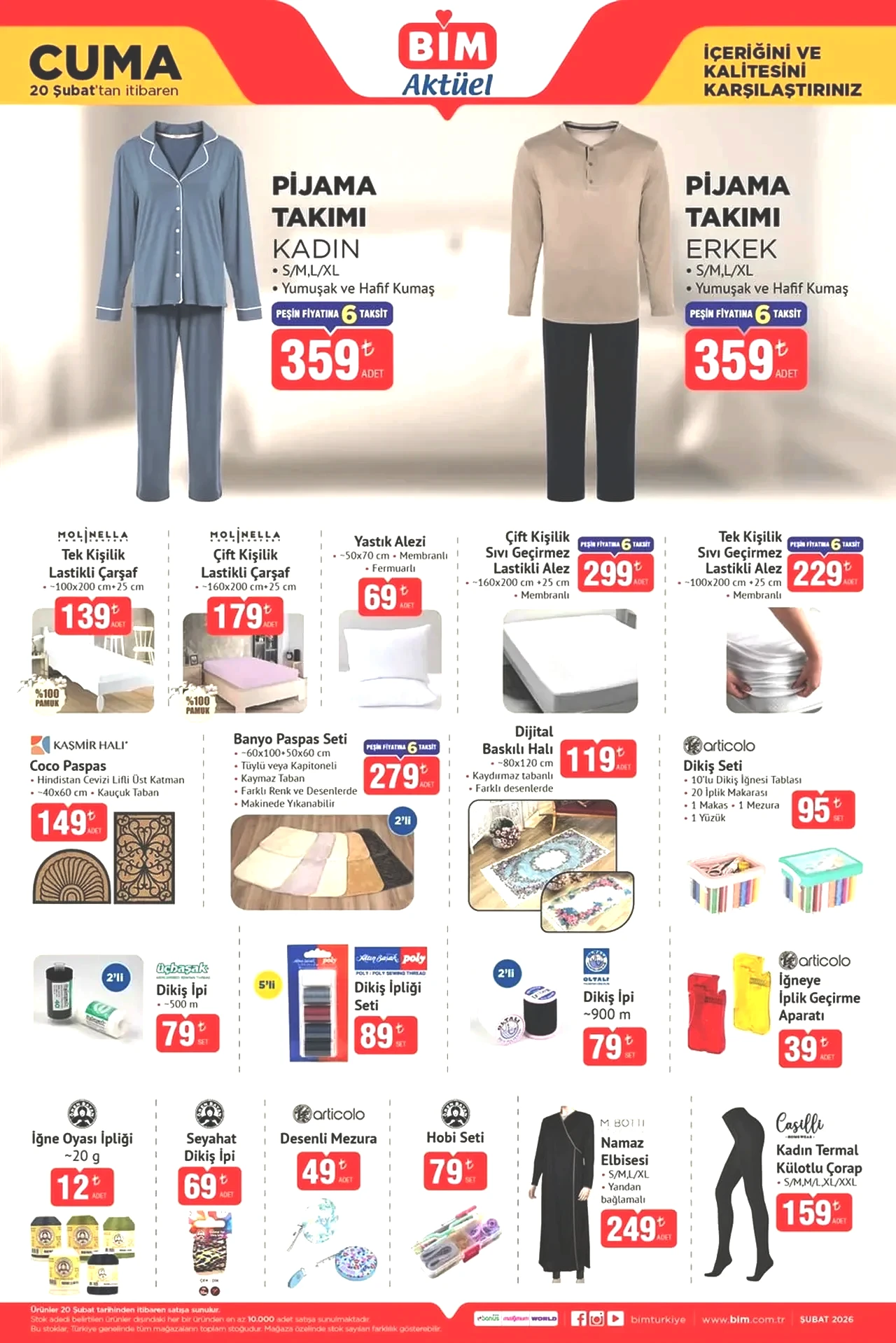 BİM 20-24 Şubat aktüel ürünler kataloğu 2026! (Ramazan’a özel) Teknoloji ürünleri, elektronik ev eşyaları, masa ve beyaz eşyada dev kampanya