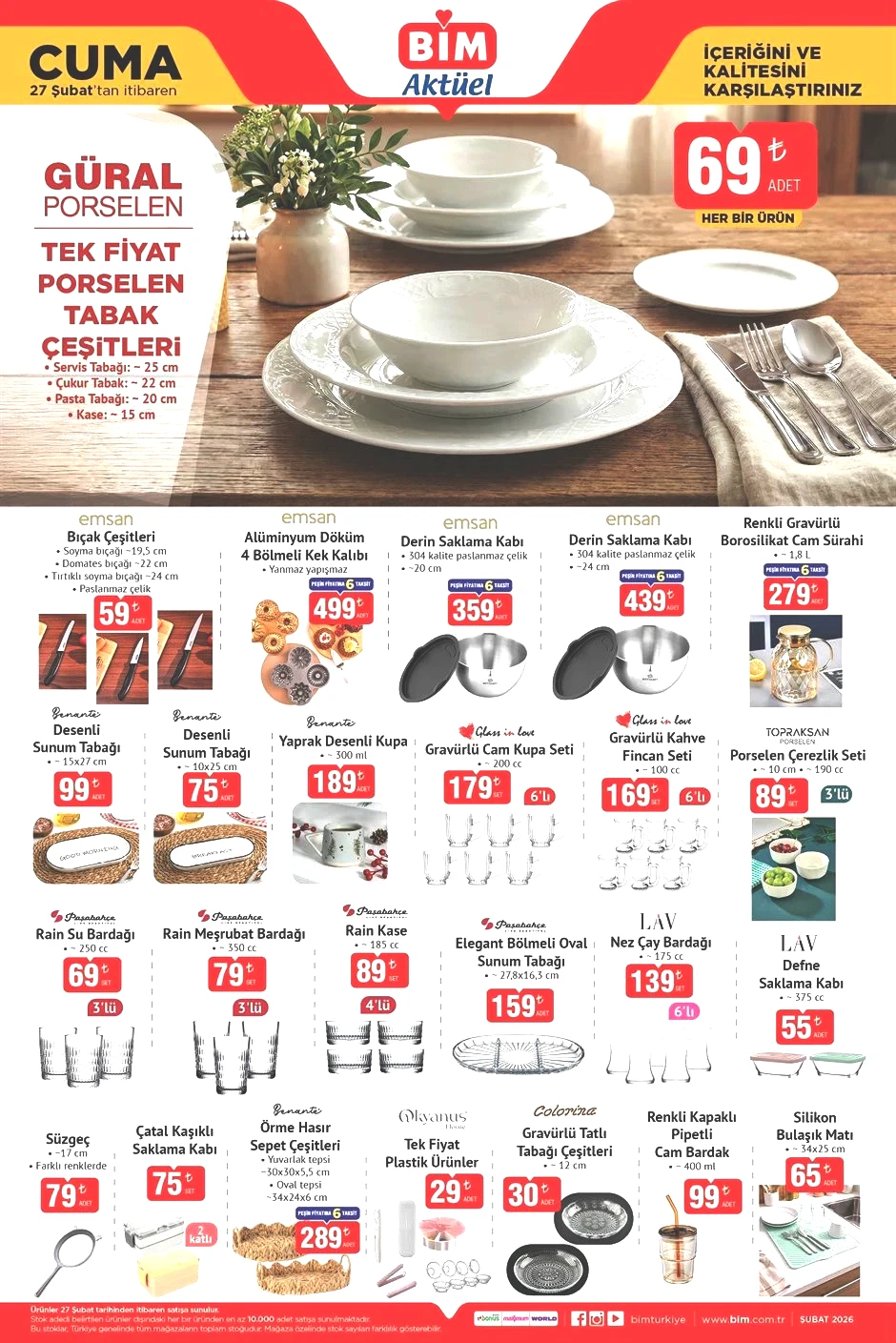 BİM YENİ AKTÜEL 24-27 ŞUBAT 2026 KATALOĞU TEK TEK ÜRÜNLER TAM LİSTE BİM AFİŞİ || Bimde gelecek hafta ürünleri neler Bim katalog Rende Mozzarella Peyniri, Tam Otomatik Espresso Makinesi, Gabbys Dollhouse Bebek getiriyor