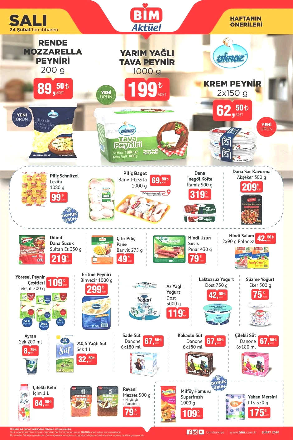 BİM AKTÜEL 24 ŞUBAT 2026