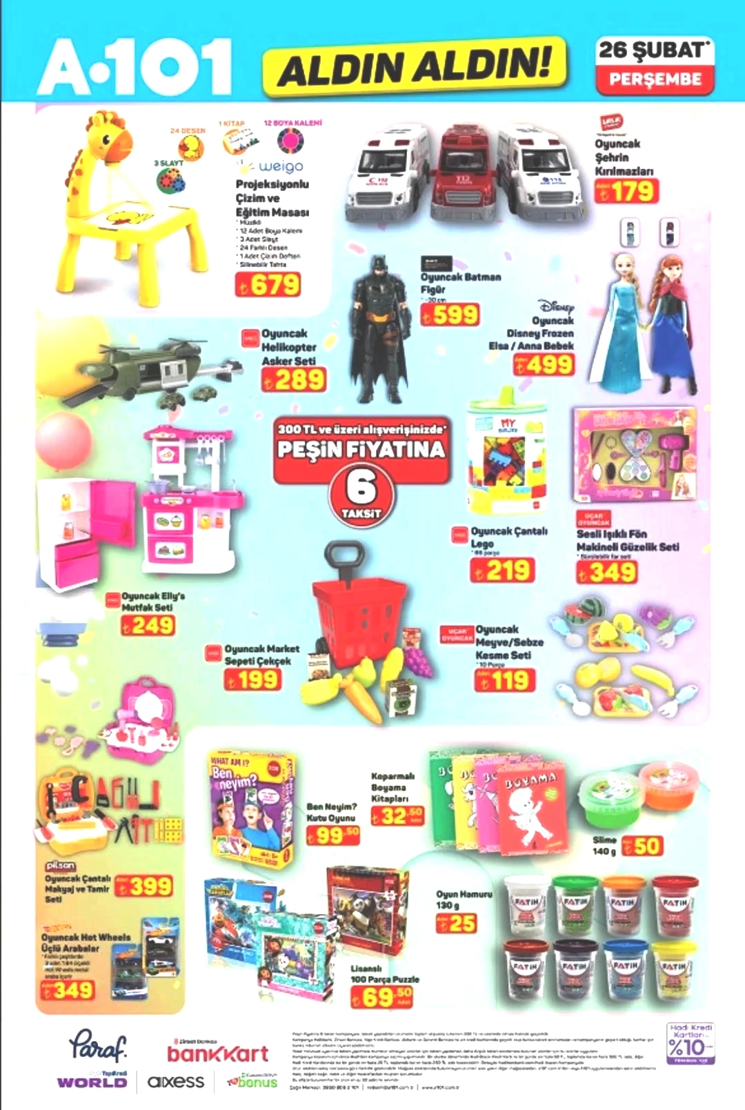 A101'in 26 Şubat 2026 katalog duyurusu!