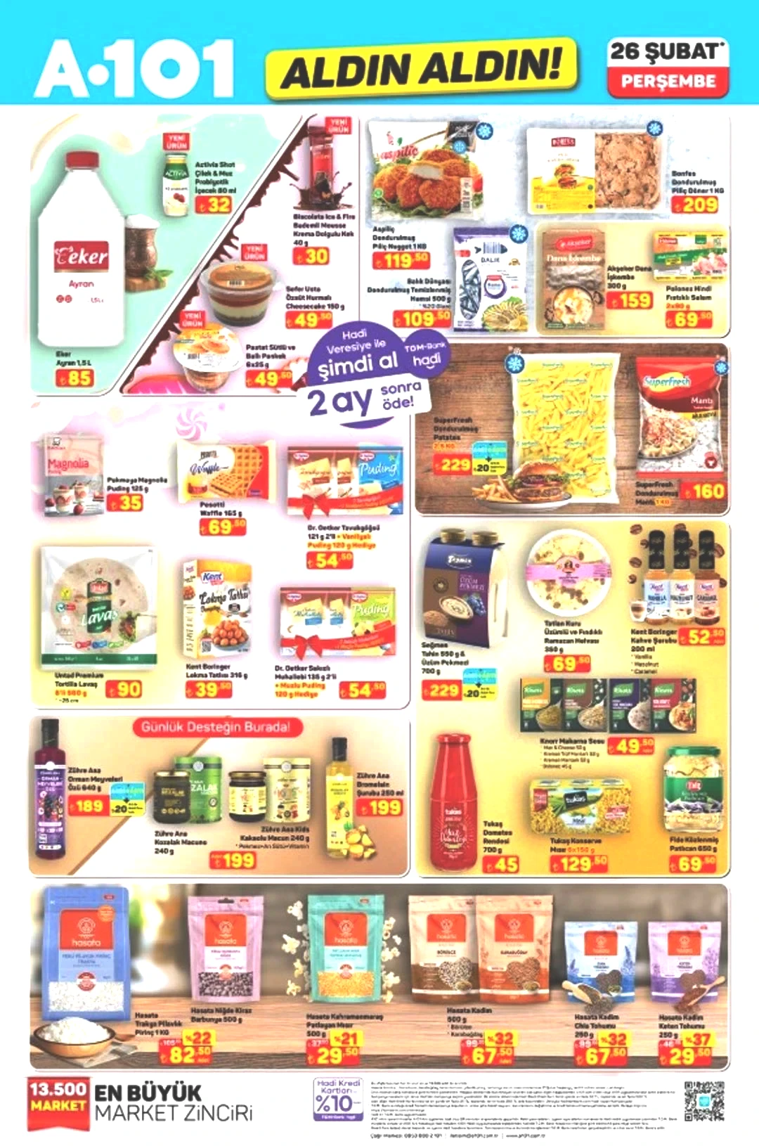 A101'in 26 Şubat 2026 katalog duyurusu!