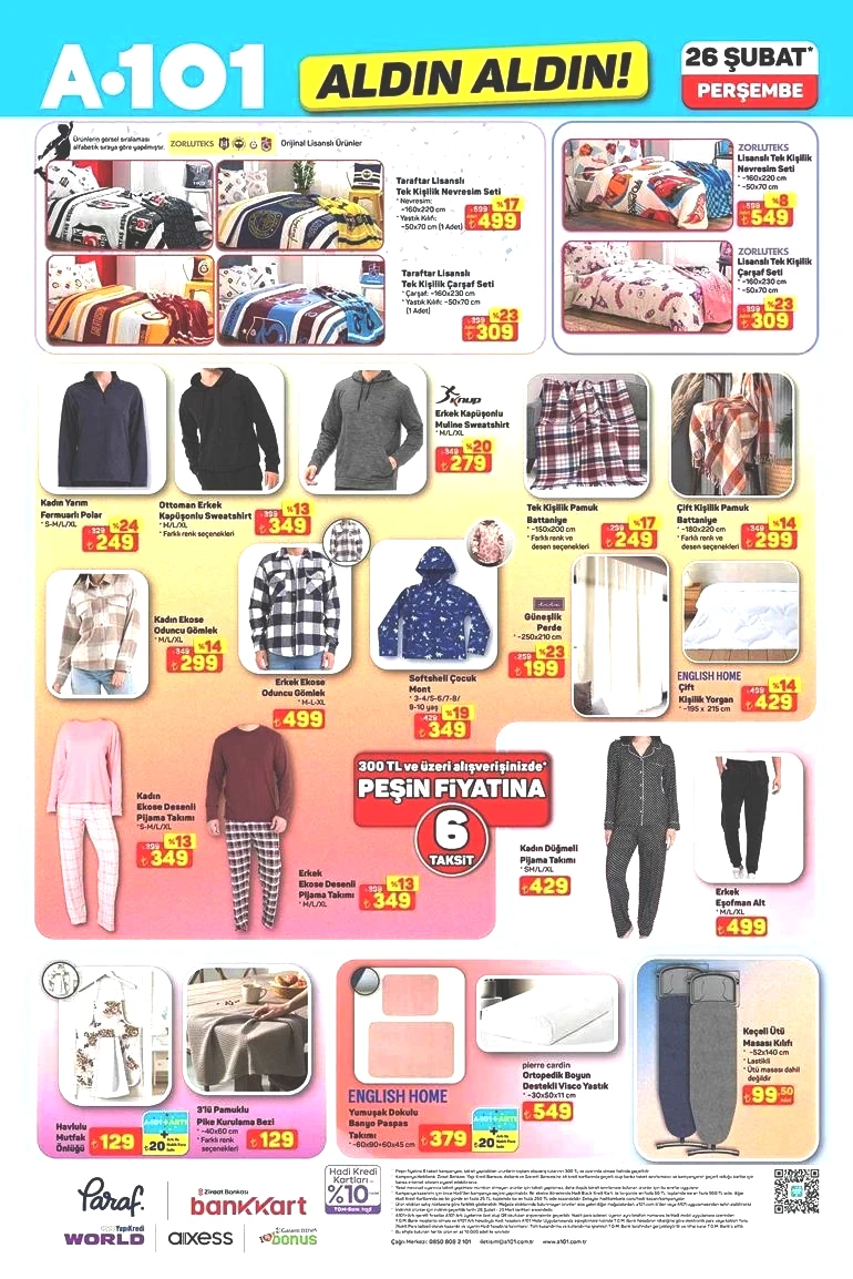 YARIN RAFLARDA SATIŞTA 26 ŞUBAT A101 AKTÜEL KATALOĞU | A101 Aldın Aldın aktüel kataloğunda bu hafta hangi ürünler var Pipetli Çelik Termos, Servis Gereçleri, 150 cc Benzinli Motosiklet...
