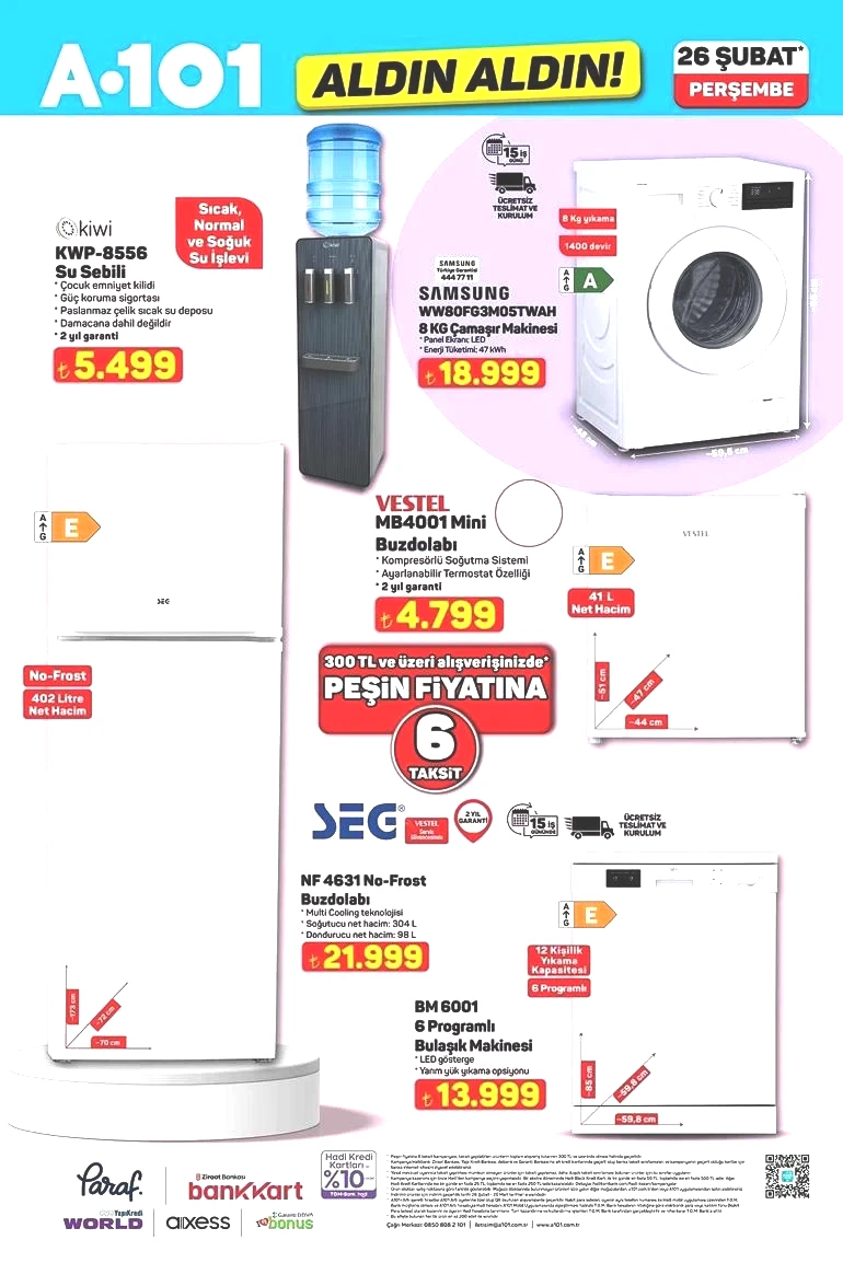 26 ŞUBAT A101 AKTÜEL İNDİRİMLERİ | A101 Aldın Aldın 26 Şubat Perşembe aktüel kataloğunda hangi ürünler satışa çıktı Dijital Termos, Saç Kurutma Makinesi, Akıllı Hava Temizleyici, Erkek Bakım Seti